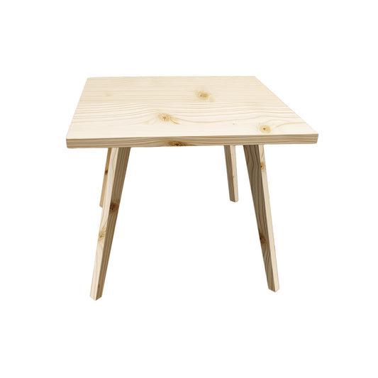 Massivholztisch 'Heidi' | Fichte | 90x90x76 cm | abnehmbaren Beinen