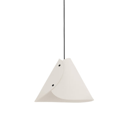 Moderne Pendelleuchte aus Filz | konisch | Weiß | Schirm 100% Merinowolle | Made in Austria