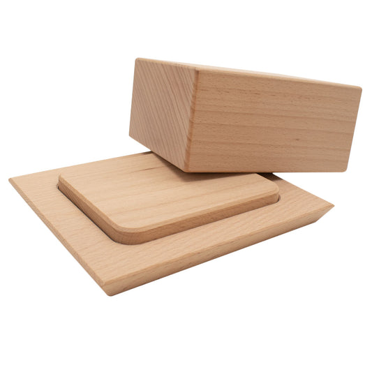 Butterdose ‘Breakfast’ aus Buchenholz | 3-teilig |