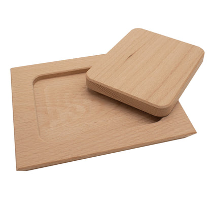 Butterdose ‘Breakfast’ aus Buchenholz | 3-teilig |