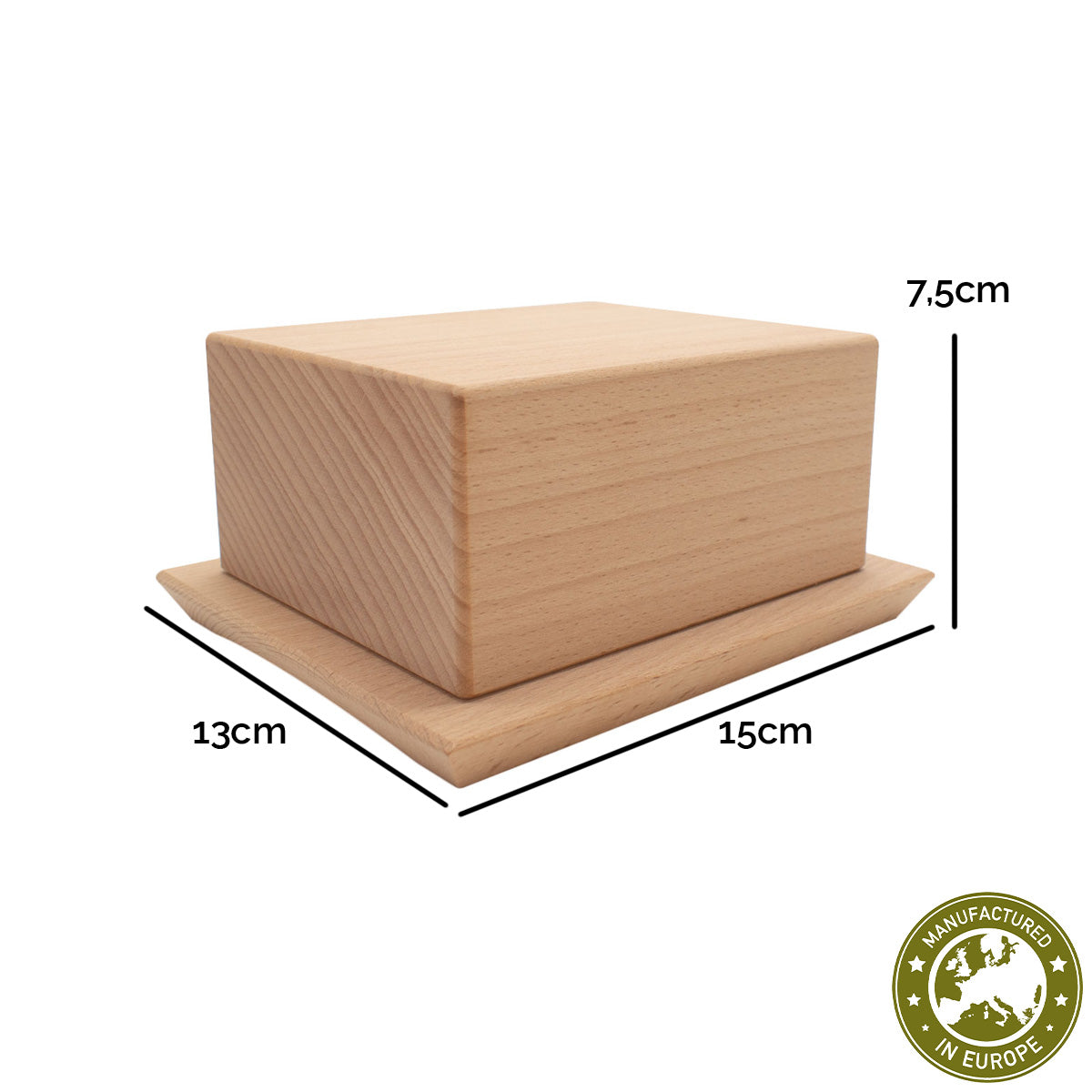 Butterdose ‘Breakfast’ aus Buchenholz | 3-teilig |
