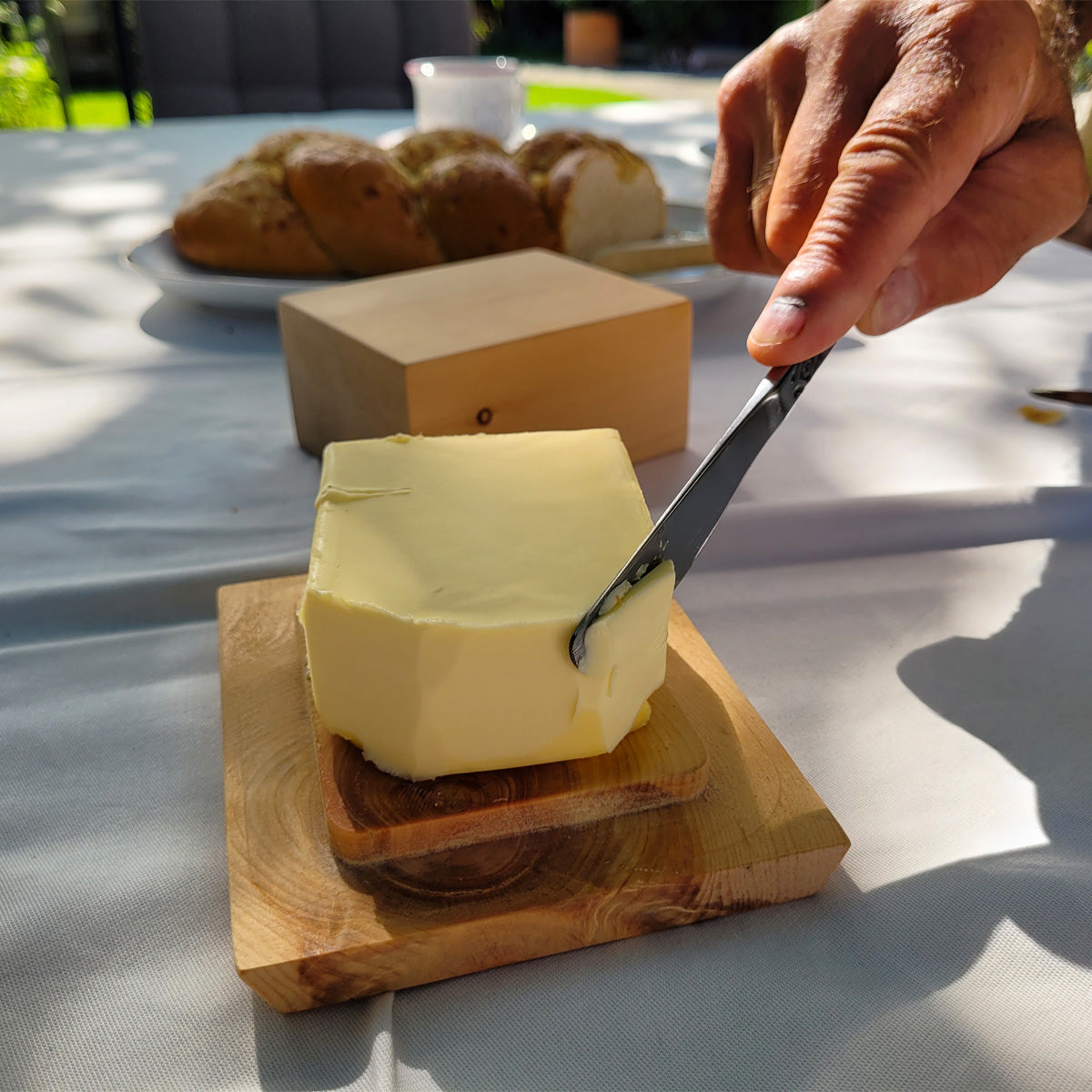 Butterdose Zirbe