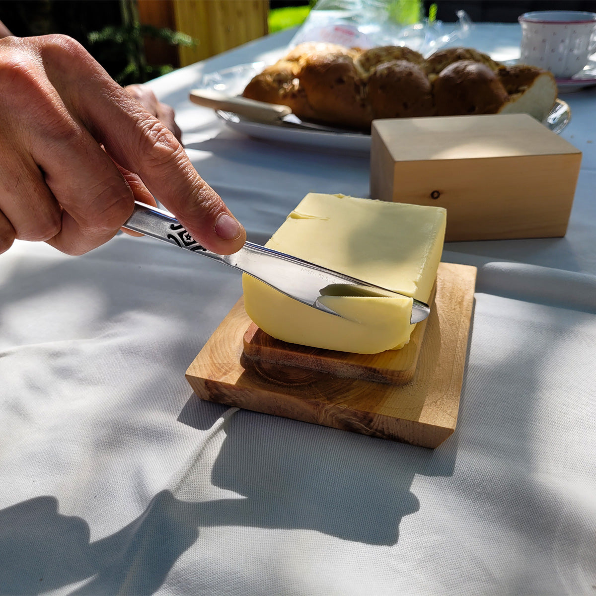 Butterdose Zirbe