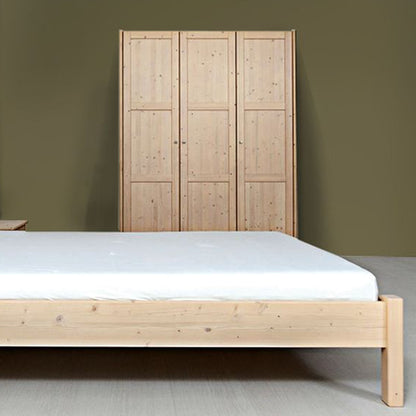 Klassischer Massivholzschrank 'Dream Base'  2tuerig/b105 Zirbe roh
