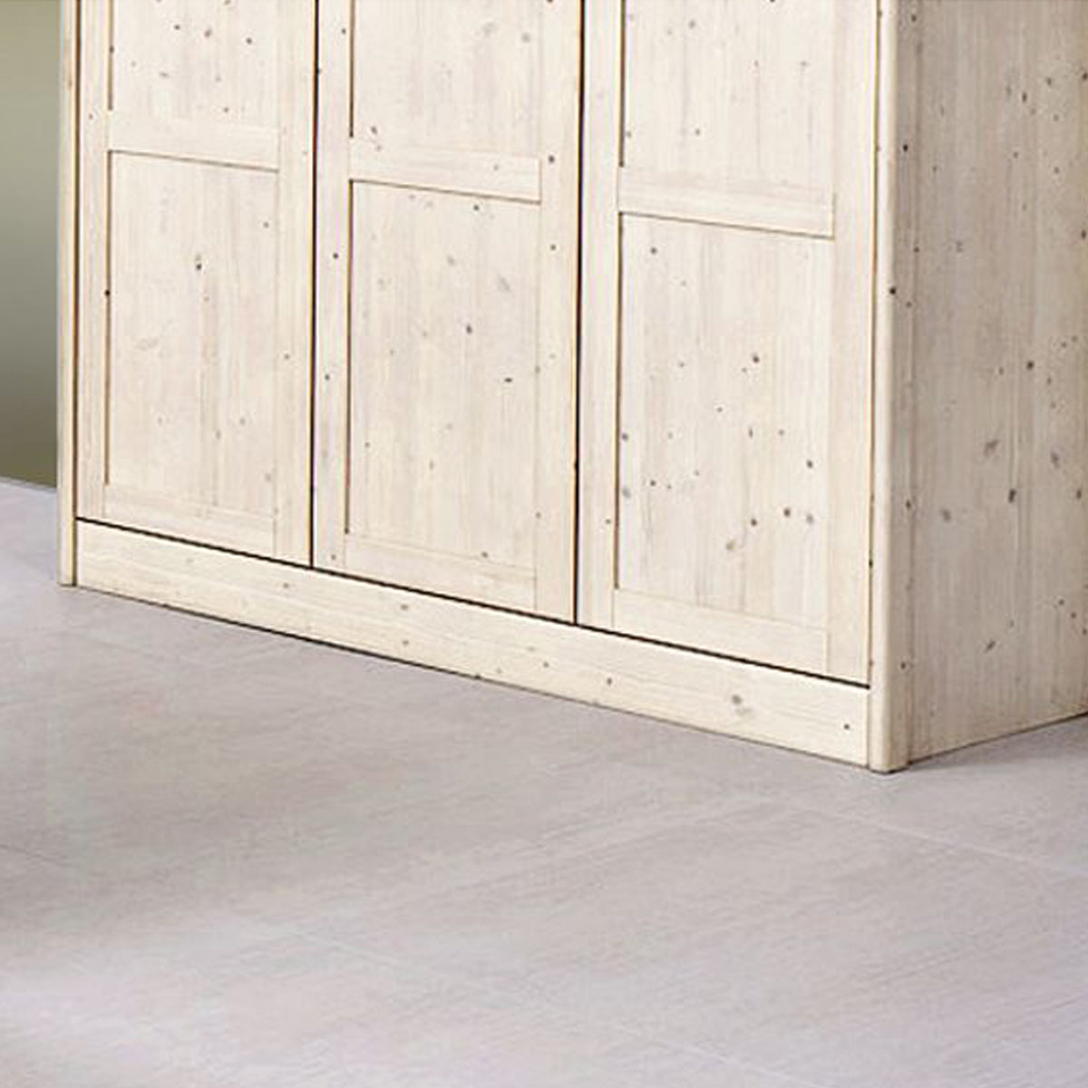 Klassischer Massivholzschrank 'Dream Base'  2tuerig/b105 Zirbe roh