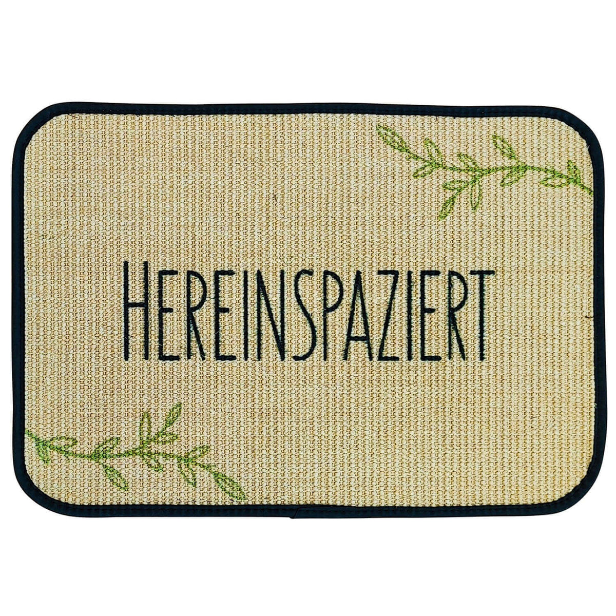 Fußmatte | 'Hereinspaziert' | 40 x 60 cm | Sisal | Naturlatex