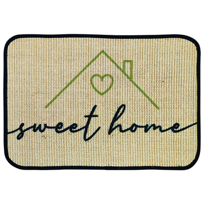 Fußmatte | 'sweet home' | 40 x 60 cm | Sisal | Naturlatex