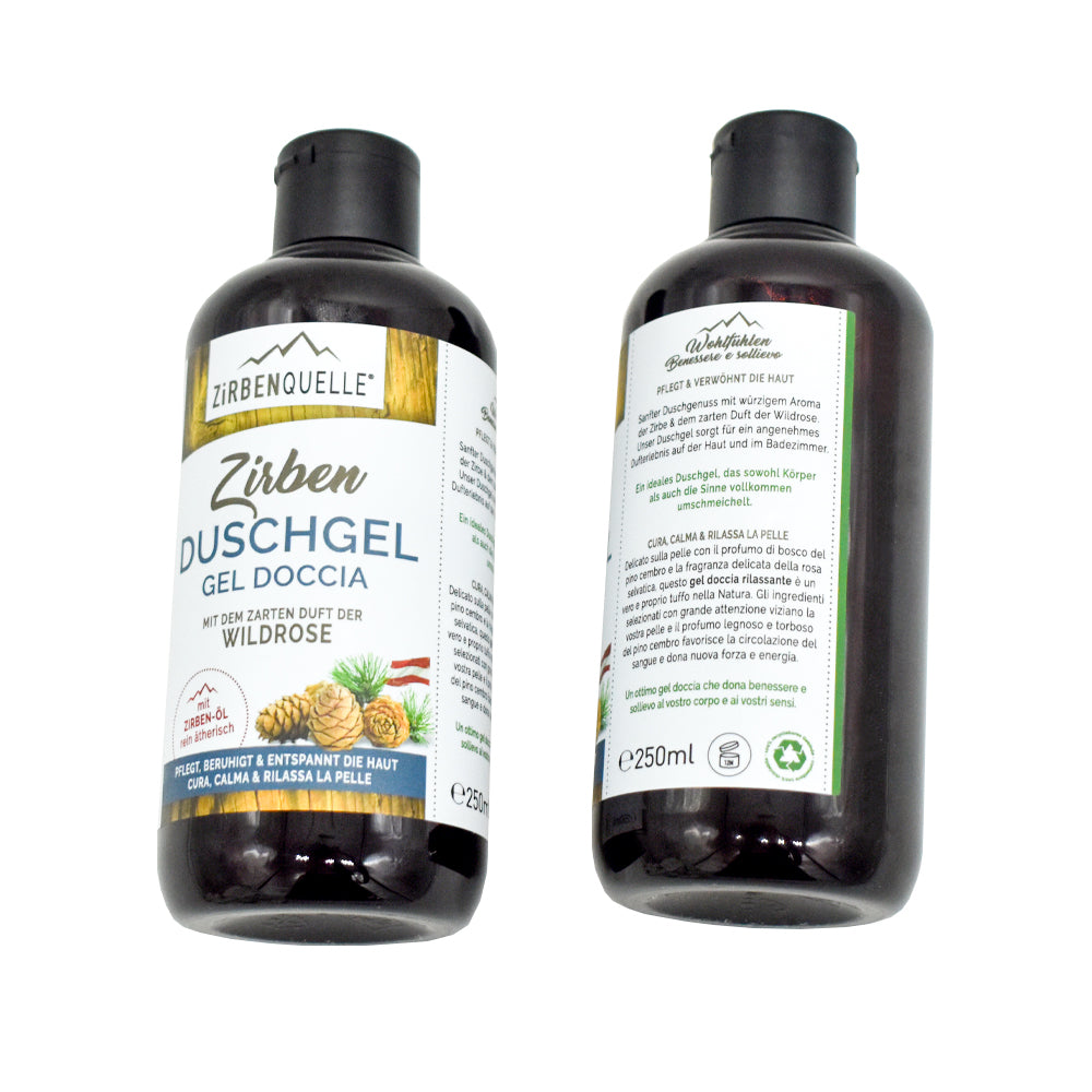 ZQ Set 'Alpenglück & Zirbenzauber' | Duschgel + Handseife + Propolis Körperlotion | je 250 ml