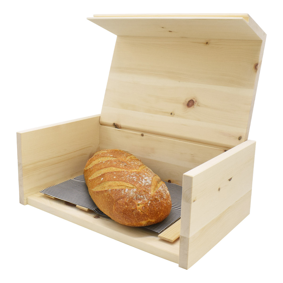 Brotkasten aus Zirbel roh, Brotbehälter '4betterbread' | 35x26x16 cm