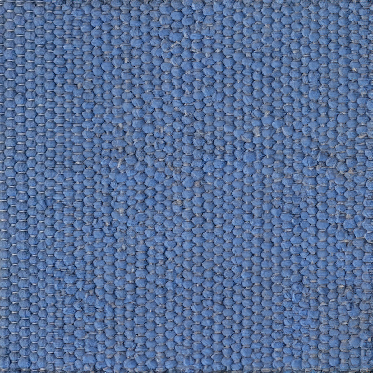Handgewebter Teppich in verschiedenen Farben 'Breezy Floor' 0.8x2 enzianblau gewalkt