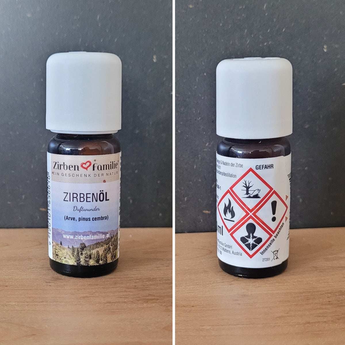 Zirbenöl | 10ml | Glasfläschchen mit Sicherheitsverschluss