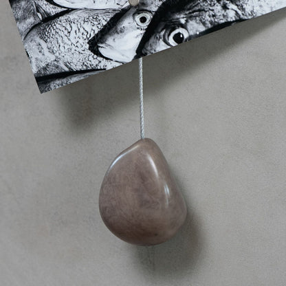 Fotoseil 'Tagua-Nuss' | naturbelassen | 8 Magnete | Eiche, Stahl | L 150 x B 2 x T 2 cm
