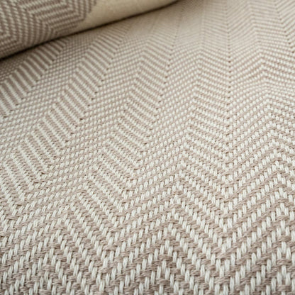 Wolldecke 'Geborgenheit' | Baumwolle | 200 x 240 cm | hellbeige