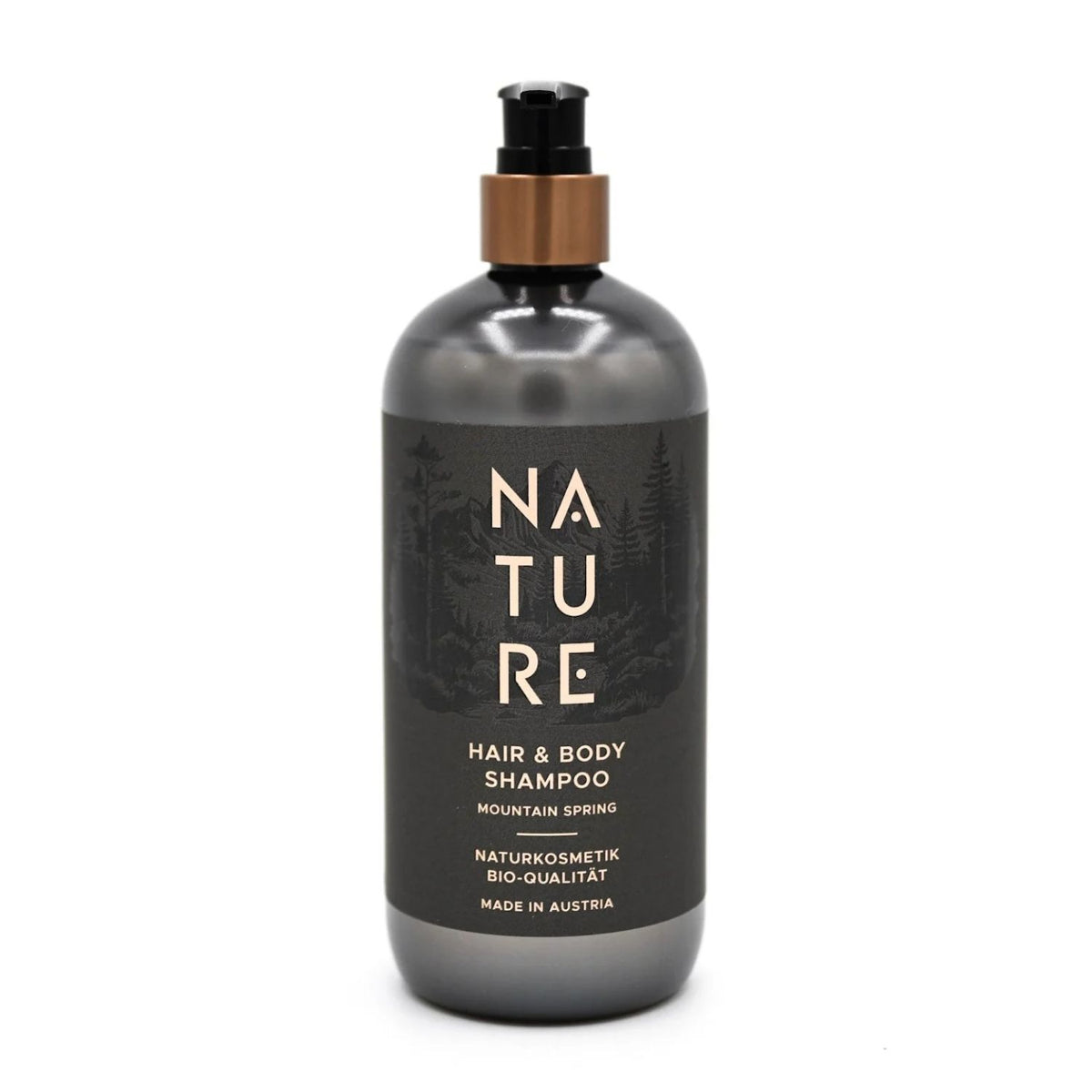 Hair & Body Shampoo 'Mountain Spring' | 250 ml | Kunststoffgebinde mit Pumpfunktion