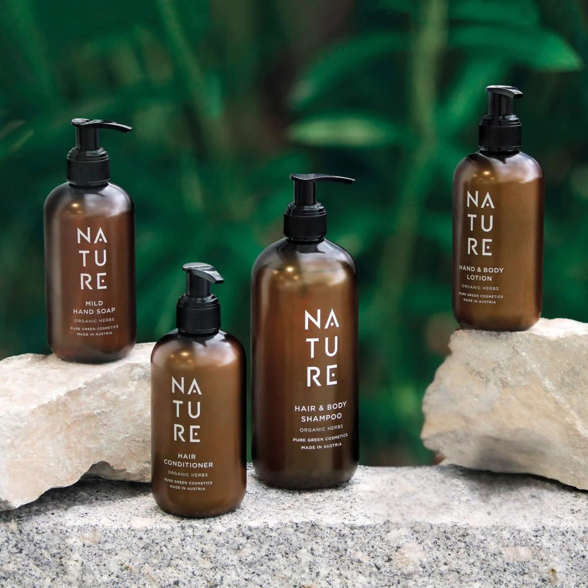 Hair & Body Shampoo 'Organic Herbs' | 250 ml | Kunststoffgebinde mit Pumpfunktion