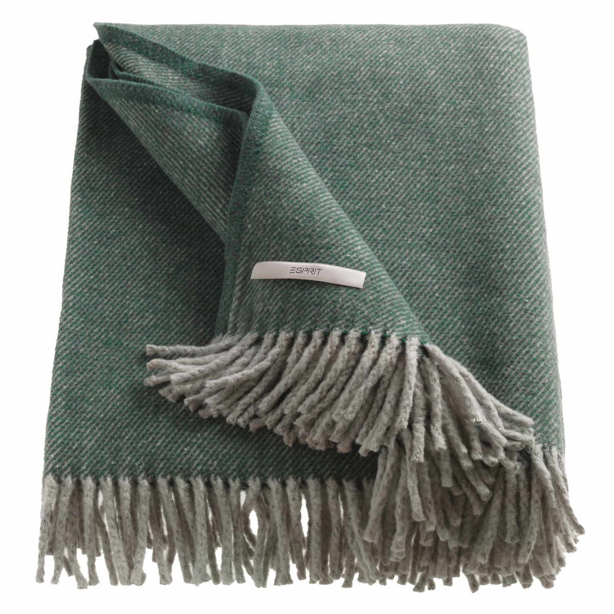 Kuscheldecke 'Jade' | 140x200 cm | BW recycelt und PE | Minimuster | Anthrazit |  waschbar