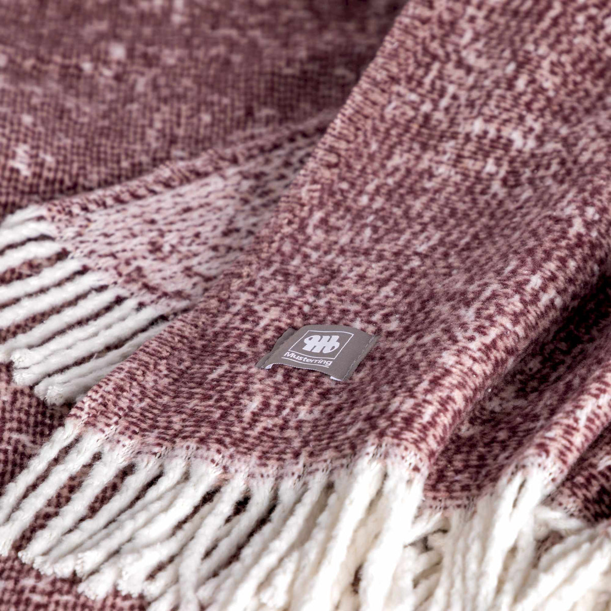 Kuscheldecke 'Ease' | 140x200 cm | BW und PA | Strukturmuster | Grau |  waschbar