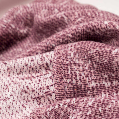Kuscheldecke 'Ease' | 140x200 cm | BW und PA | Strukturmuster | Rose |  waschbar