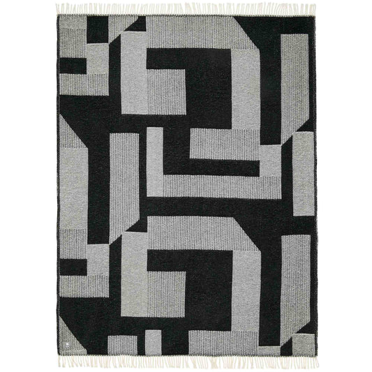 Kuscheldecke 'Slow' | 140x200 cm | BW und PE | Schwarz/Grau |  waschbar