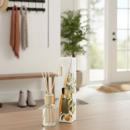 Raumduft 'Homestyle' | Orange | Glasdiffuser | Holzstäbchen |100 ml