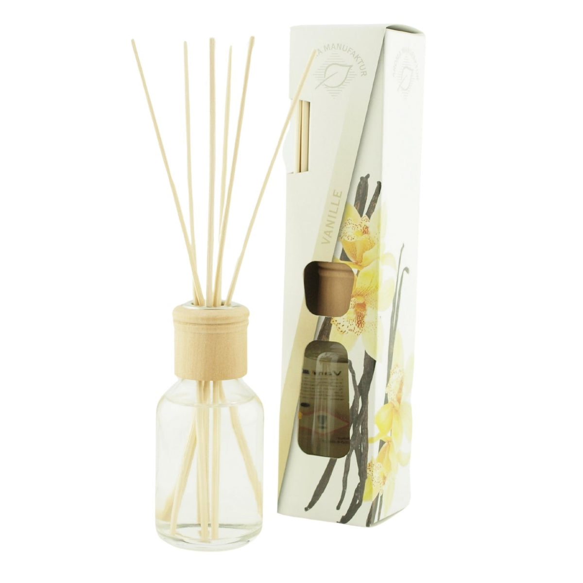 Raumduft 'Homestyle' | Orange | Glasdiffuser | Holzstäbchen |100 ml