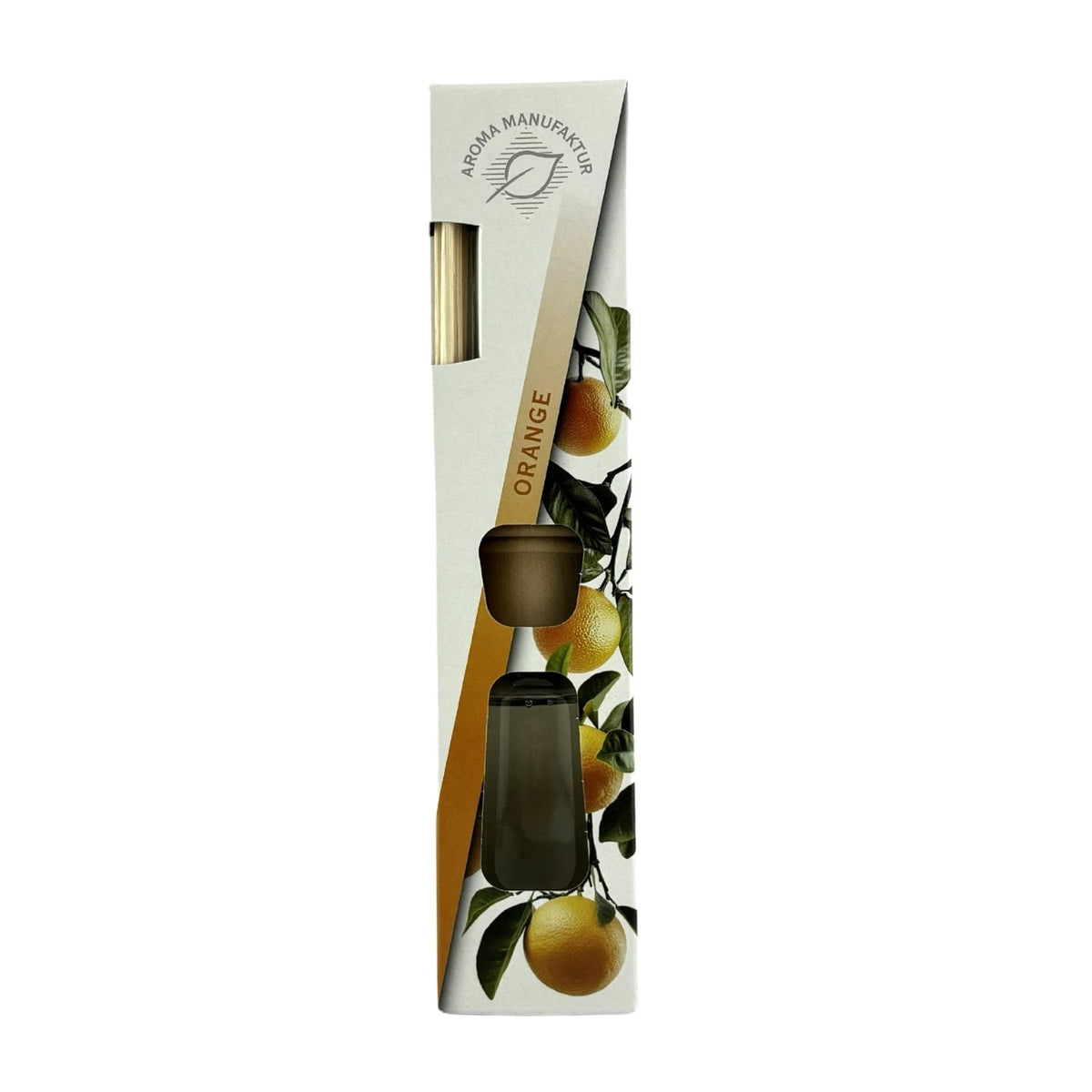 Raumduft 'Homestyle' | Orange | Glasdiffuser | Holzstäbchen |100 ml