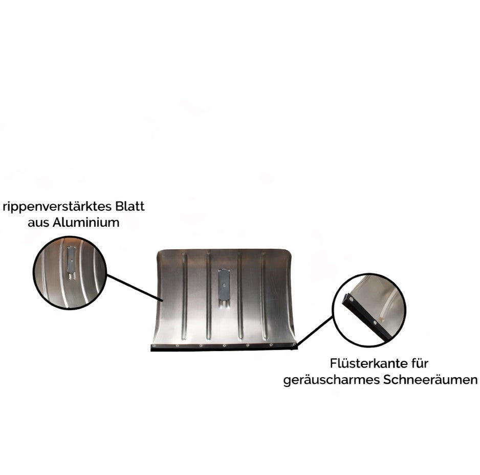 Alu-Schneeschieberblatt/Schneeschaufelblatt mit Flüsterkante | für geräuscharmes Schneeräumen | Blattbreite 50 cm | Made in Austria #1