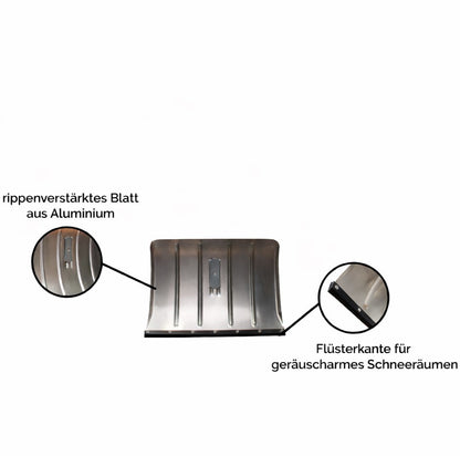 Alu-Schneeschieberblatt/Schneeschaufelblatt mit Flüsterkante | für geräuscharmes Schneeräumen | Blattbreite 50 cm | Made in Austria #1