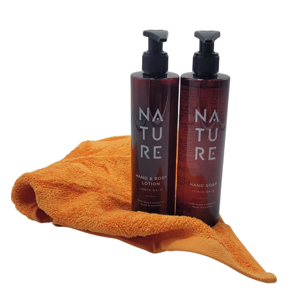 Set ' Lemon Palm' | 300 ml | Handsoap | Hand & Body Lotion | Gästetuch |  Lemon Balm