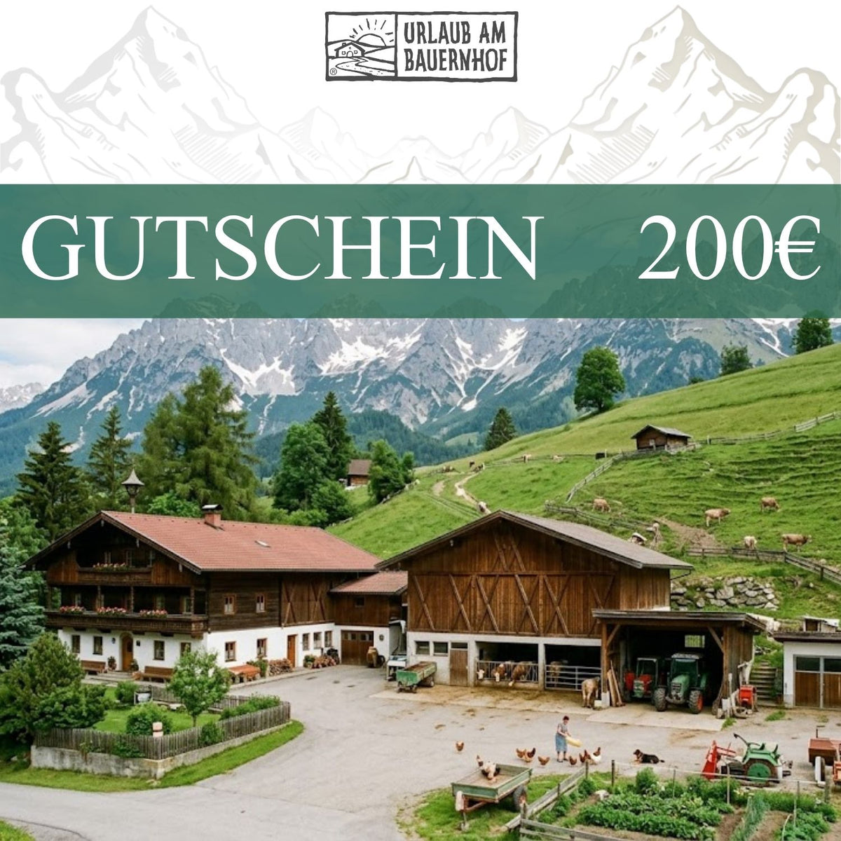 Gutschein Bauernhof 200 EUR
