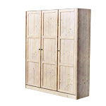 Klassischer Massivholzschrank 'Dream Base'  2tuerig/b105 Kernbuche mit Wasserlack behandelt
