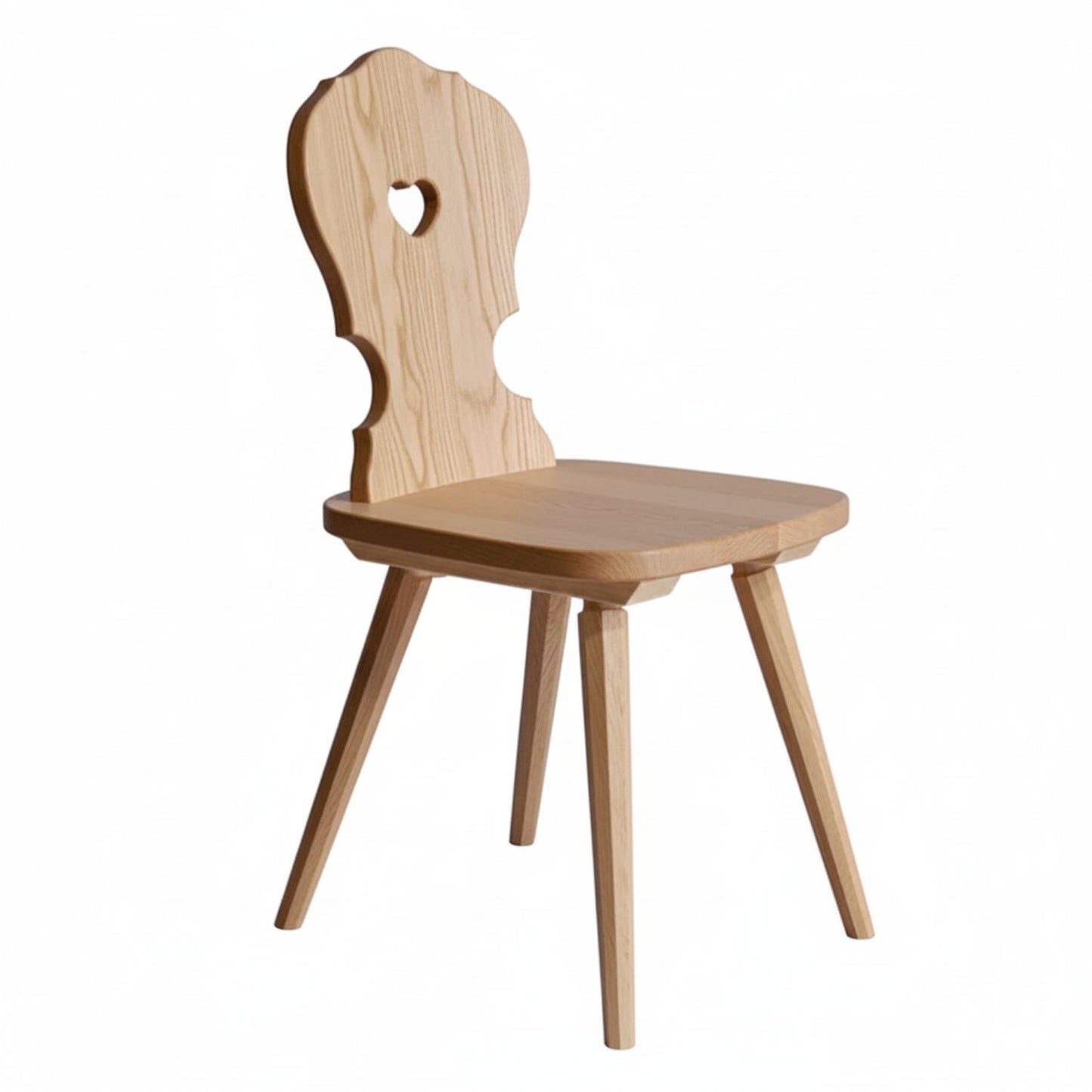 Bauernstuhl  'Urform kleinherzig' | in verschiedenen Ausführungen | B 41 x T 38 x H 87 cm