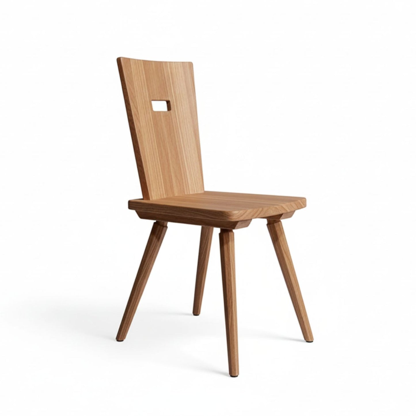 Eleganter Stuhl  'Pristine' | Vollholz | Griff rechteckig | in verschiedenen Holzarten | Hergestellt in Südtirol
