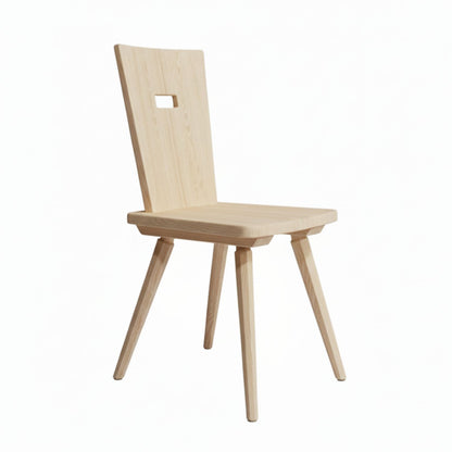 Eleganter Stuhl  'Pristine' | Vollholz | Griff rechteckig | in verschiedenen Holzarten | Hergestellt in Südtirol