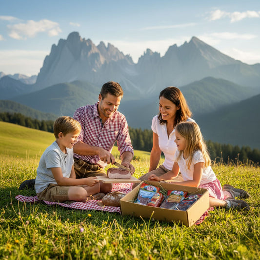 Genussbox 'Salz' | 4 verschiedene Würste | 600 g | im Geschenkskarton | Made in Austria