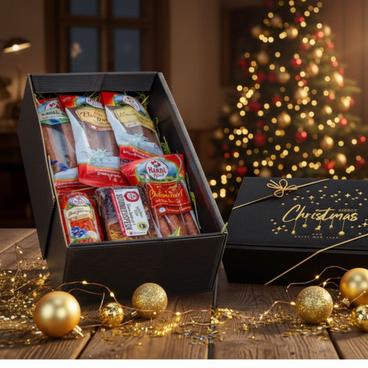 Weihnachts-Genussbox 'Koriander' | verschiedene Würste, Speck | 1050 g | im Geschenkskarton | Made in Austria
