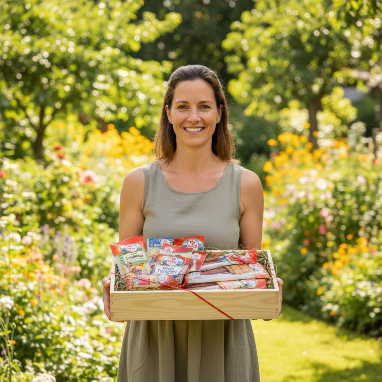 Genusskiste 'Lorbeer' | 5 verschiedene Würste | 660 g | in der Holzkiste | Made in Austria