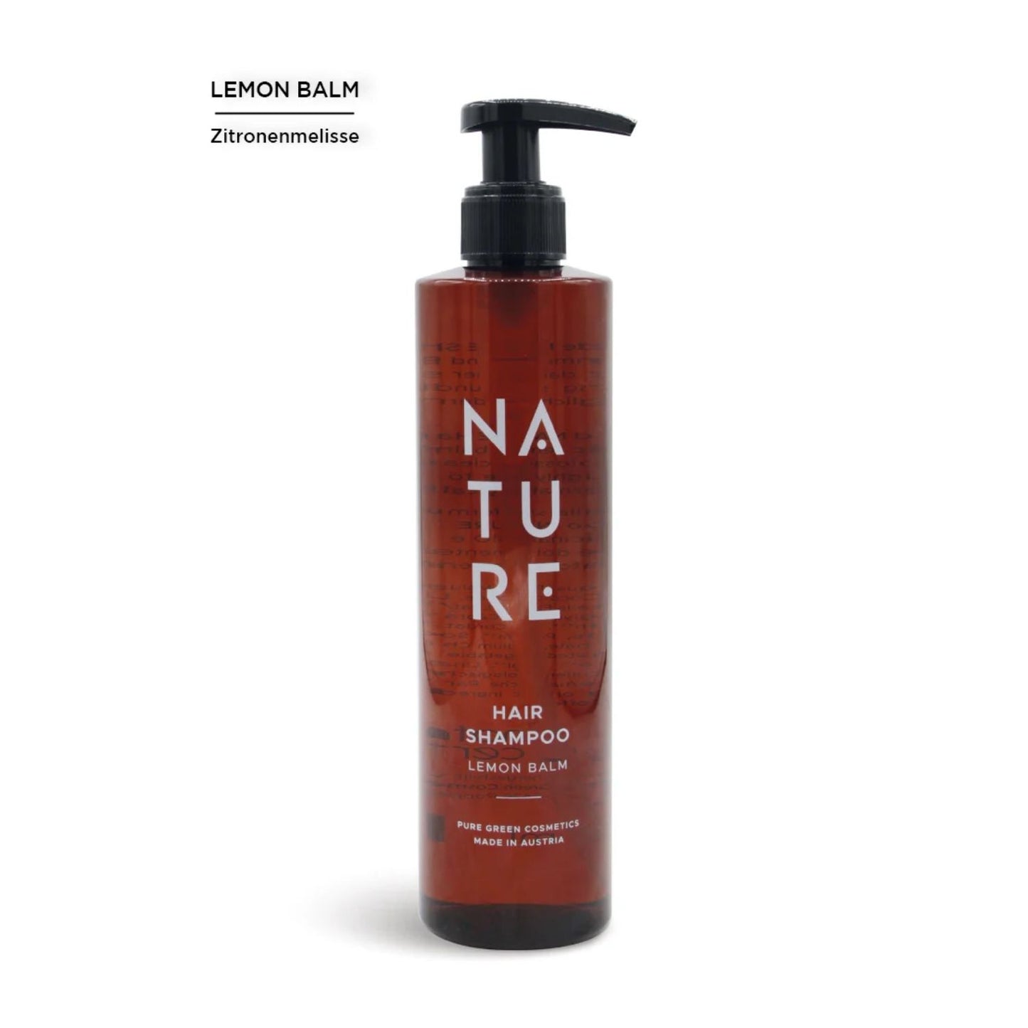 Hair Shampoo 'Lemon Balm' | 300 ml | tierversuchsfrei | vegan | Kunststoffgebinde mit Pumpfunktion | Made in Austria
