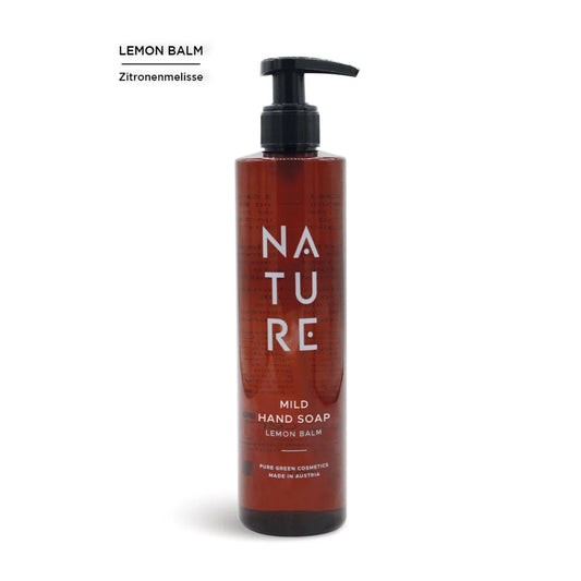 Mild Hand Soap 'Lemon Balm' | 300 ml | tierversuchsfrei | vegan | Kunststoffgebinde mit Pumpfunktion | Made in Austria
