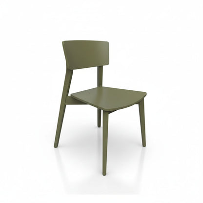 Stapelstuhl 'Mina' aus massiver | Buche | 2er-Set | Holzsitzfläche | in verschiedenen Farben | Handwerk aus Südtirol