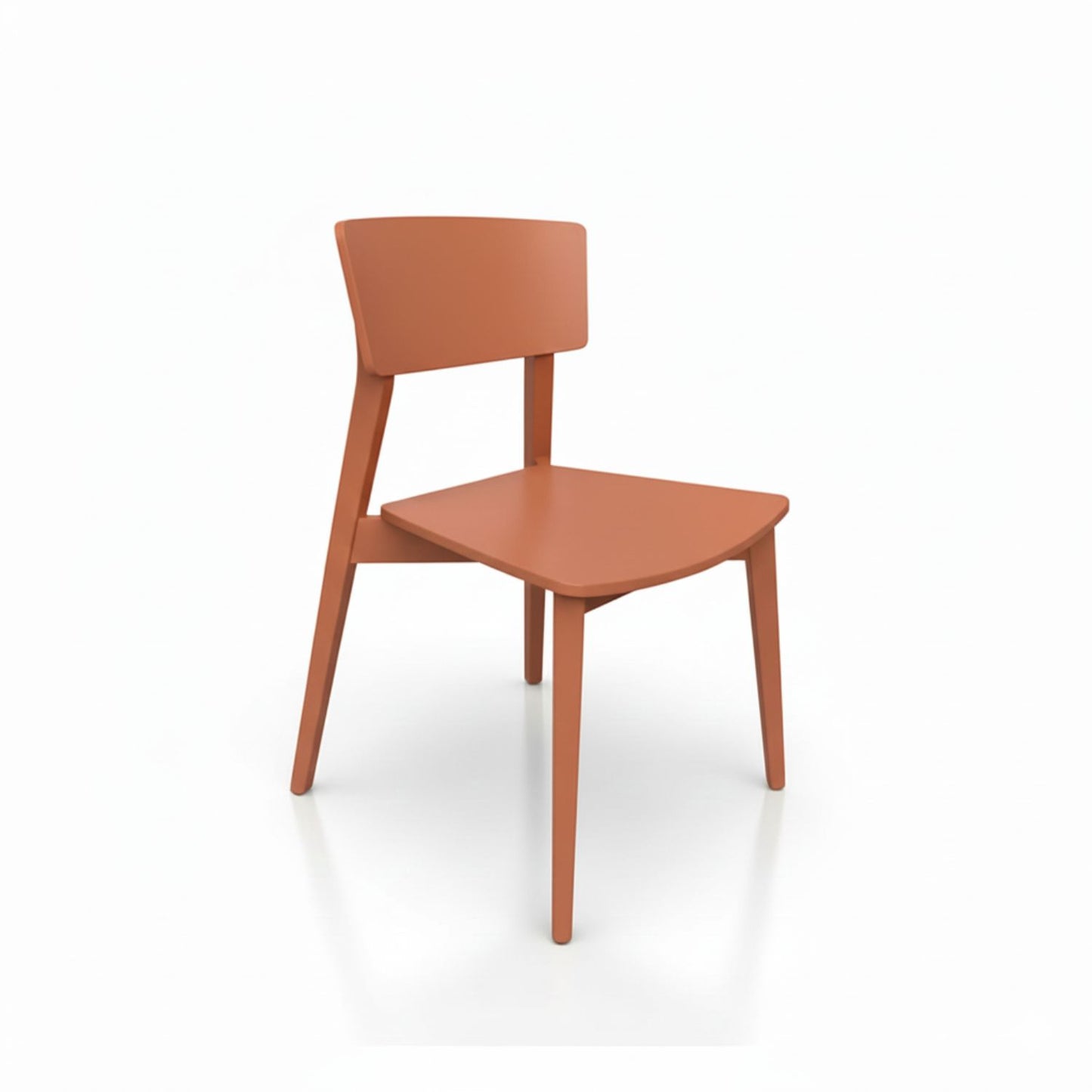 Stapelstuhl 'Mina' aus massiver | Buche | 2er-Set | Holzsitzfläche | in verschiedenen Farben | Handwerk aus Südtirol