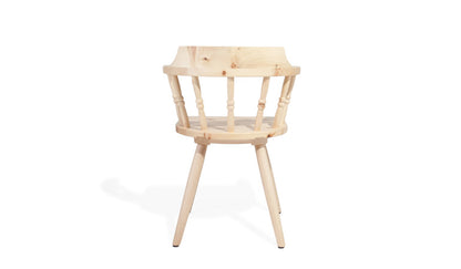 Landhaus Stuhl | mit Armlehne | aus Zirbenholz (Arve) | 'Sitbetter Native' | Beine aus Buche | Comfort Country