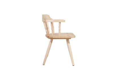 Landhaus Stuhl | mit Armlehne | aus Zirbenholz (Arve) | 'Sitbetter Native' | Beine aus Buche | Comfort Country
