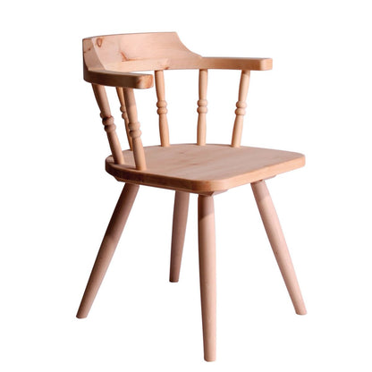 Landhaus Stuhl | mit Armlehne | aus Zirbenholz (Arve) | 'Sitbetter Native' | Beine aus Buche | Comfort Country