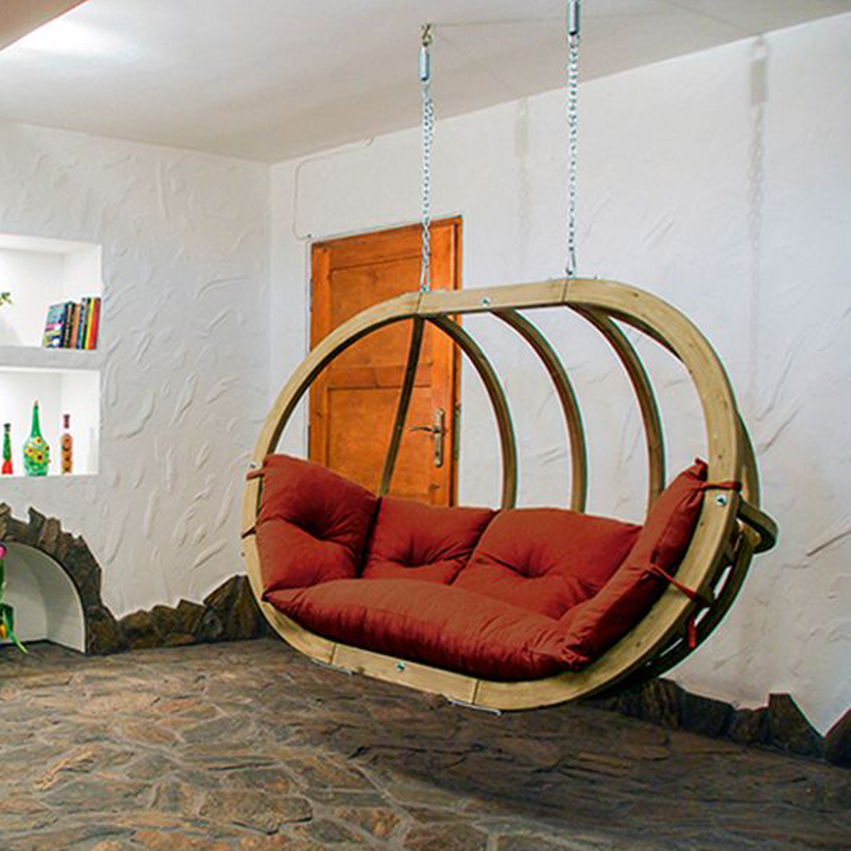 Hängesessel 'Globo Royal Chair' | verschiedene Modelle | B 176 x H 118 x T 72 cm | Fichtenholz | Made in Germany