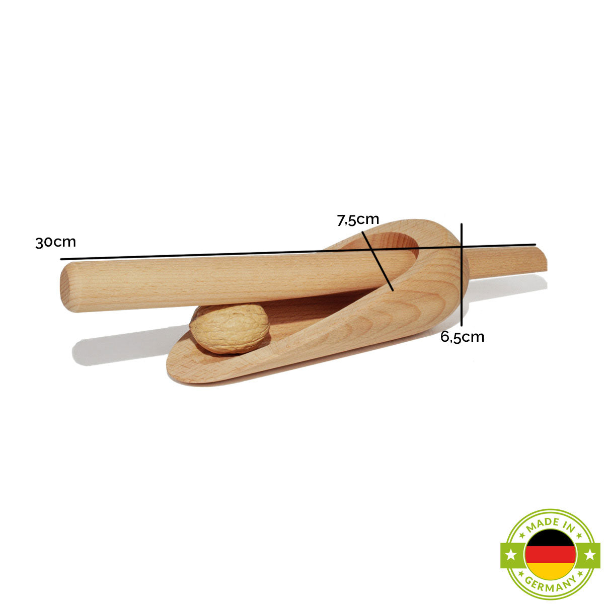Nussbesteck/Nussknacker ‘GeNuss’ aus Buchenholz | ästhetisch & funktional | Made in Germany