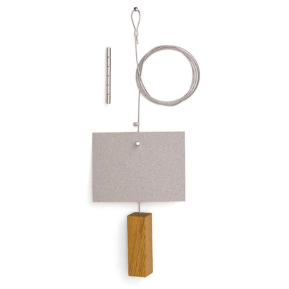 Fotoseil 'Holzgewicht' | inkl. 8 Magnete | Eiche, Stahl | L 150 x B 2,5 x T 2,5 cm | in verschiedenen Ausführungen | Made in Germany