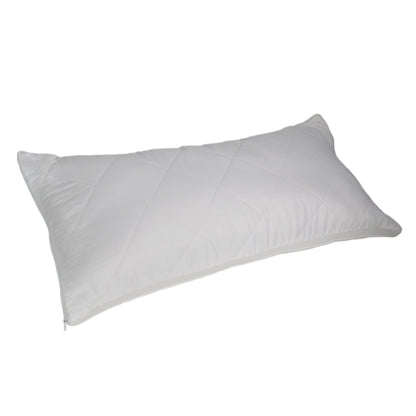 Physionight Duftschlafkissen '2in1' mit natürlicher Dufteinlage Zirbe und Schurwolle | 40 x 80 cm  | Baumwollüberzug |Weitere Dufteinlagen optional | waschbar