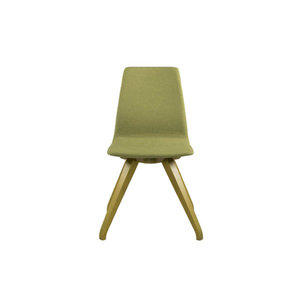 Komfortabler Polster-Stuhl 'Lisette' mit Buchenholz Gestell | ausgestellte Beine | in verschiedenen Holzarten und Stoffbezügen | Hergestellt in Italien