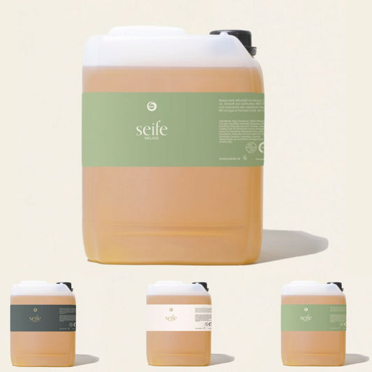 Flüssige Seife | verschiedene Duftnoten | 5 l Nachfüllkanister | für Körper, Gesicht und Hände | Made in Austria